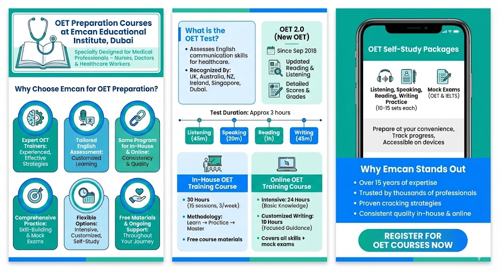 OET Mock Exams in Dubai | Emcan Institute